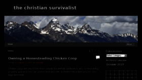 What Thechristiansurvivalist.com website looked like in 2013 (10 years ago)