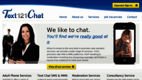 What Text121chat.com website looked like in 2013 (10 years ago)