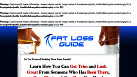What Thefatlossguide.com website looked like in 2013 (10 years ago)