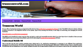 What Transcomworld.com website looked like in 2013 (10 years ago)