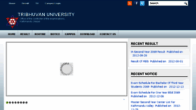 What Tuexam.edu.np website looked like in 2013 (10 years ago)
