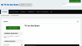 What Tvonthebrain.com website looked like in 2013 (10 years ago)