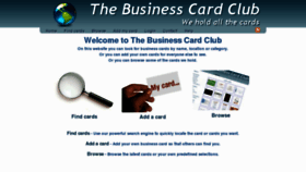 What Thebusinesscardclub.com website looked like in 2011 (13 years ago)