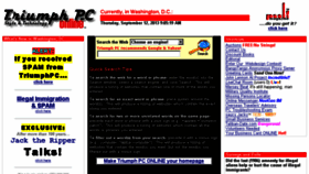 What Triumphpc.com website looked like in 2013 (10 years ago)