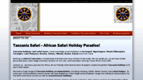 What Tanzania-holiday.com website looked like in 2013 (10 years ago)