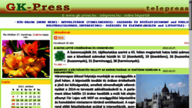 What Telepress.hu website looked like in 2013 (10 years ago)