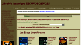 What Technosciences.fr website looked like in 2013 (10 years ago)