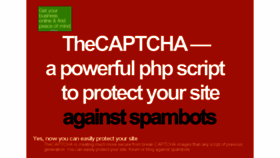 What Thecaptcha.com website looked like in 2013 (10 years ago)