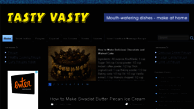 What Tastyvasty.com website looked like in 2013 (10 years ago)