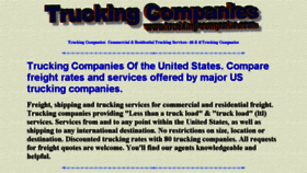 What Trucking-companies.com website looked like in 2013 (10 years ago)