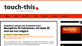 What Touch-this.de website looked like in 2013 (10 years ago)