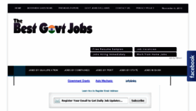 What Thebestgovtjobs.com website looked like in 2013 (10 years ago)
