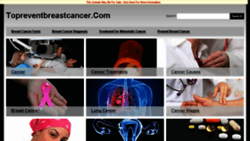 What Topreventbreastcancer.com website looked like in 2013 (10 years ago)