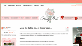 What Theknottybride.com website looked like in 2013 (10 years ago)