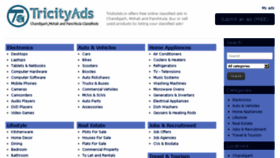 What Tricityads.in website looked like in 2013 (10 years ago)