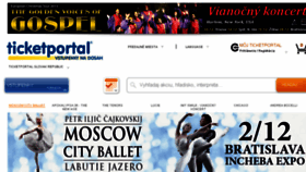 What Tiketportal.sk website looked like in 2013 (10 years ago)