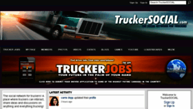 What Truckersocial.com website looked like in 2013 (10 years ago)