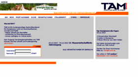 What Tam.de website looked like in 2013 (10 years ago)