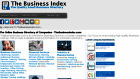 What Thebusinessindex.com website looked like in 2013 (10 years ago)