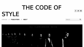 What Thecodeofstyle.com website looked like in 2013 (10 years ago)