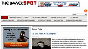 What Thelawyerspot.com website looked like in 2013 (10 years ago)