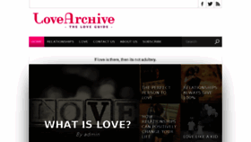 What Thelovearchive.com website looked like in 2013 (10 years ago)