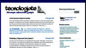 What Tecnologiate.com website looked like in 2013 (10 years ago)