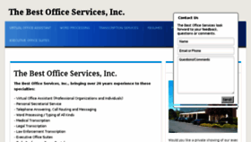 What Thebestofficeservices.net website looked like in 2013 (10 years ago)