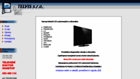 What Telvis.cz website looked like in 2013 (11 years ago)