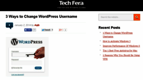 What Techfera.com website looked like in 2014 (10 years ago)