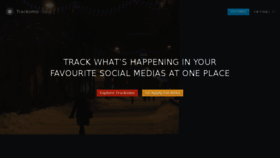 What Trackomo.com website looked like in 2014 (10 years ago)