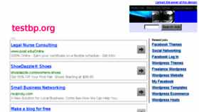 What Testbp.org website looked like in 2014 (10 years ago)