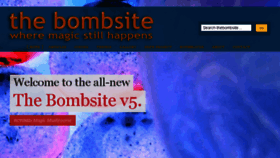 What Thebombsite.com website looked like in 2014 (10 years ago)