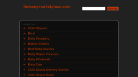 What Thebabymarketplace.com website looked like in 2014 (10 years ago)
