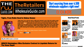 What Theretailerswholesaleguide.com website looked like in 2014 (10 years ago)