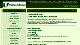 What Thenigeriabiz.com website looked like in 2014 (10 years ago)
