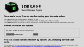What Torra.ws website looked like in 2014 (10 years ago)
