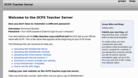 What Teachers.ocps.net website looked like in 2014 (10 years ago)