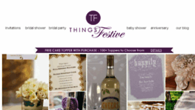 What Thingsfestive.com website looked like in 2014 (10 years ago)