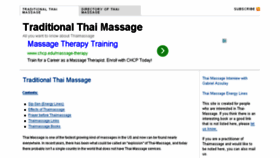 What Traditionalthaimassage.net website looked like in 2014 (10 years ago)