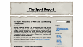 What Thesportreport.com website looked like in 2014 (10 years ago)