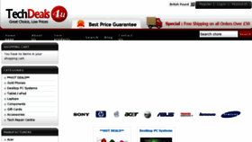 What Techdeals4u.co.uk website looked like in 2014 (10 years ago)