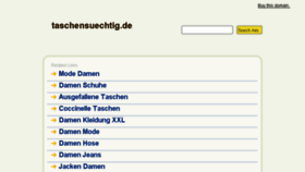 What Taschensuechtig.de website looked like in 2014 (10 years ago)