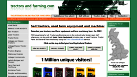 What Tractorsandfarming.com website looked like in 2014 (10 years ago)