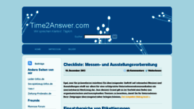 What Time2answer.com website looked like in 2014 (10 years ago)