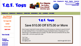 What Tgftoys.com website looked like in 2014 (10 years ago)