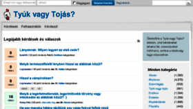 What Tyukvagytojas.hu website looked like in 2014 (10 years ago)