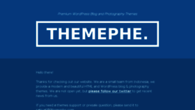 What Themephe.com website looked like in 2014 (10 years ago)