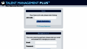 What Talentmanagementplus.com website looked like in 2014 (10 years ago)