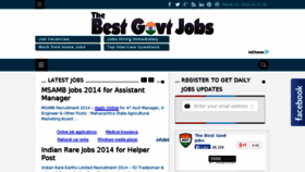 What Thebestgovtjobs.com website looked like in 2014 (10 years ago)